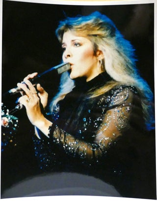 Item #142924 STEVIE NICKS SINGING PHOTO 1 OF 3 8'' x 10'' inch Photograph. Stevie Nicks