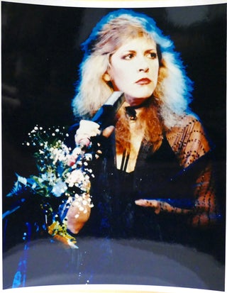 Item #142925 STEVIE NICKS SINGING PHOTO 2 OF 3 8'' x 10'' inch Photograph. Stevie Nicks
