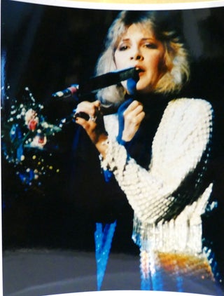 Item #142926 STEVIE NICKS SINGING PHOTO 3 OF 3 8'' x 10'' inch Photograph. Stevie Nicks