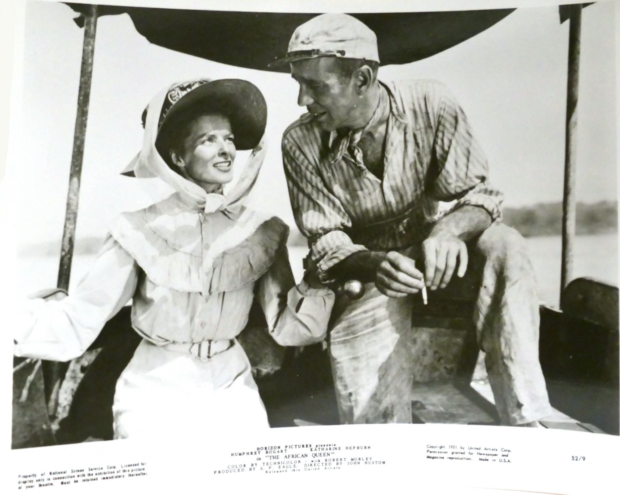 Katherine Hepburn, Humphrey Bogart The African Queen 1951 Photo 3 Of 13 