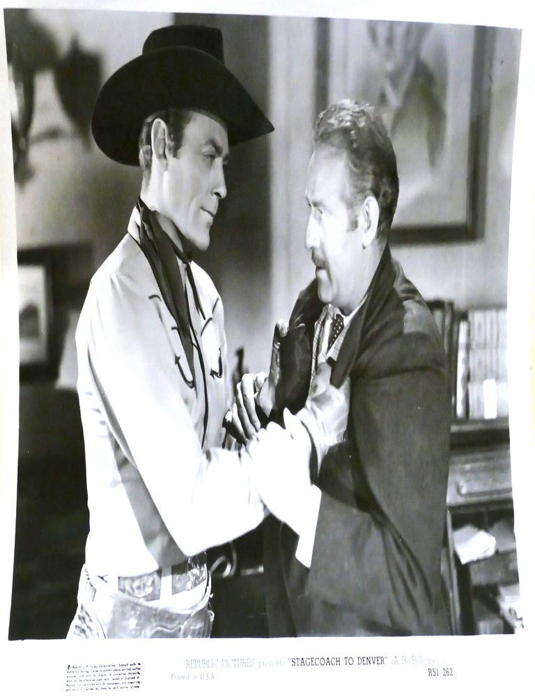Item #142999 ALLAN LANE "STAGECOACH TO DENVER" (1946) PHOTO; 8'' x 10'' inch Photograph. Allan Lane.