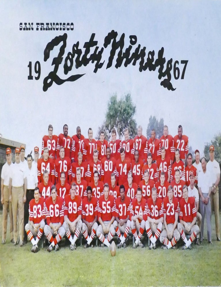 SAN FRANCISCO 49ERS 1967 TEAM POSTCARD Original 8'' X 5'' Inch Fine. 8'' X  5''inch by San Francisco 49ers on Rare Book Cellar