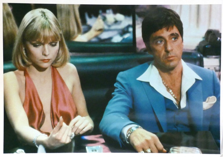 Item #143018 AL PACINO, MICHELLE PFEIFFER "SCARFACE" (1983) PHOTO 2 OF 7 8'' x 10'' inch Photograph. Michelle Pfeiffer Al Pacino.