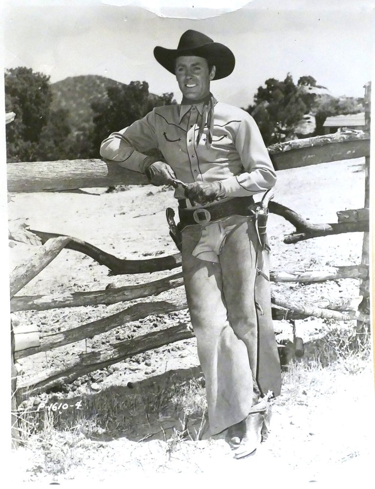 Item #143049 ALLAN "ROCKY" LANE VINTAGE BLACK AND WHITE PHOTO; 8'' x 10'' inch Photograph. Allan "rocky" Lane.