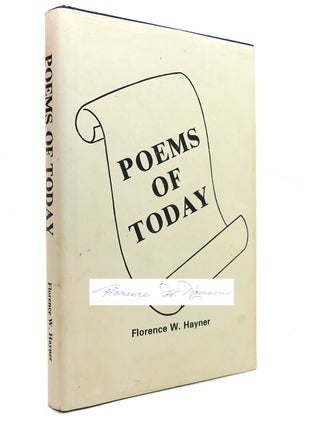 Item #143836 POEMS OF TODAY. Florence W. Hayner