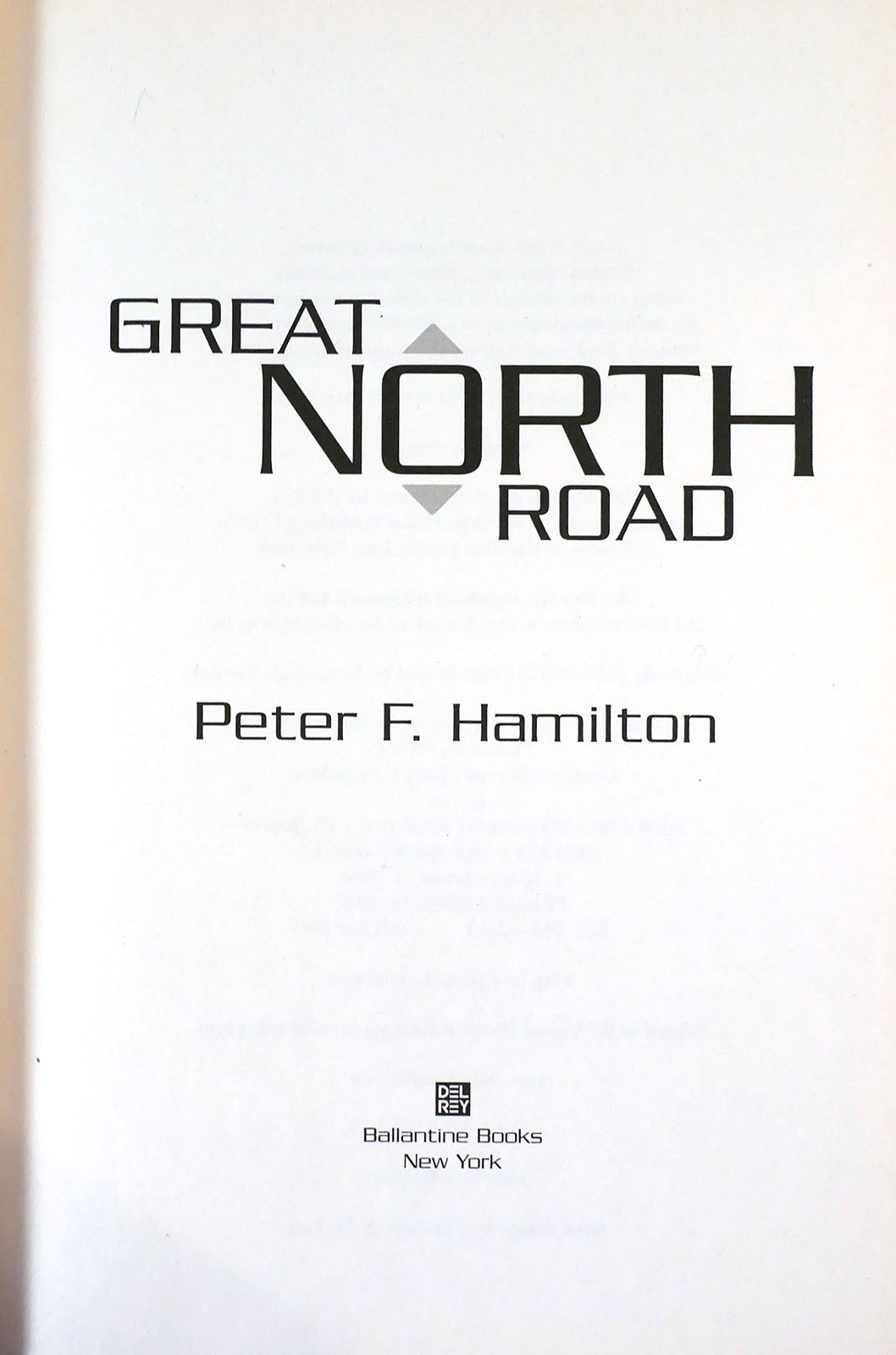 GREAT NORTH ROAD, Peter F. Hamilton