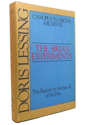 Item #144797 THE SIRIAN EXPERIMENTS the Report By Ambien II, of the Five. Doris Lessing