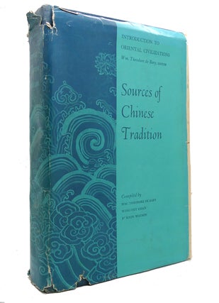 Item #144943 SOURCES OF CHINESE TRADITION. Wing-Tsit Chan Wm. Theodore De Bary, Burton Watson