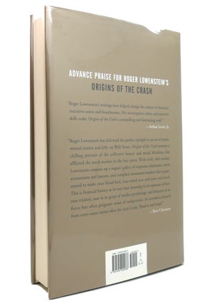 ORIGINS OF THE CRASH; SIGNED 1st the Great Bubble and its Undoing