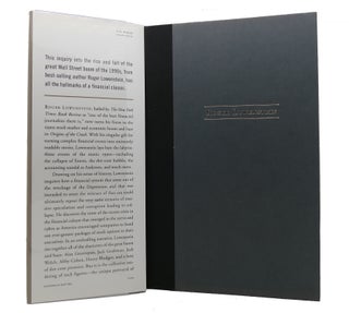 ORIGINS OF THE CRASH; SIGNED 1st the Great Bubble and its Undoing