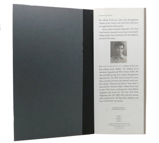 ORIGINS OF THE CRASH; SIGNED 1st the Great Bubble and its Undoing