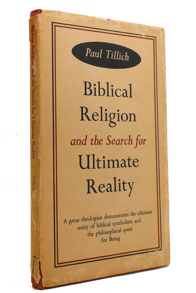 Item #145515 BILBICAL RELIGION And the Search for Ultimate Reality. Paul Tillich.