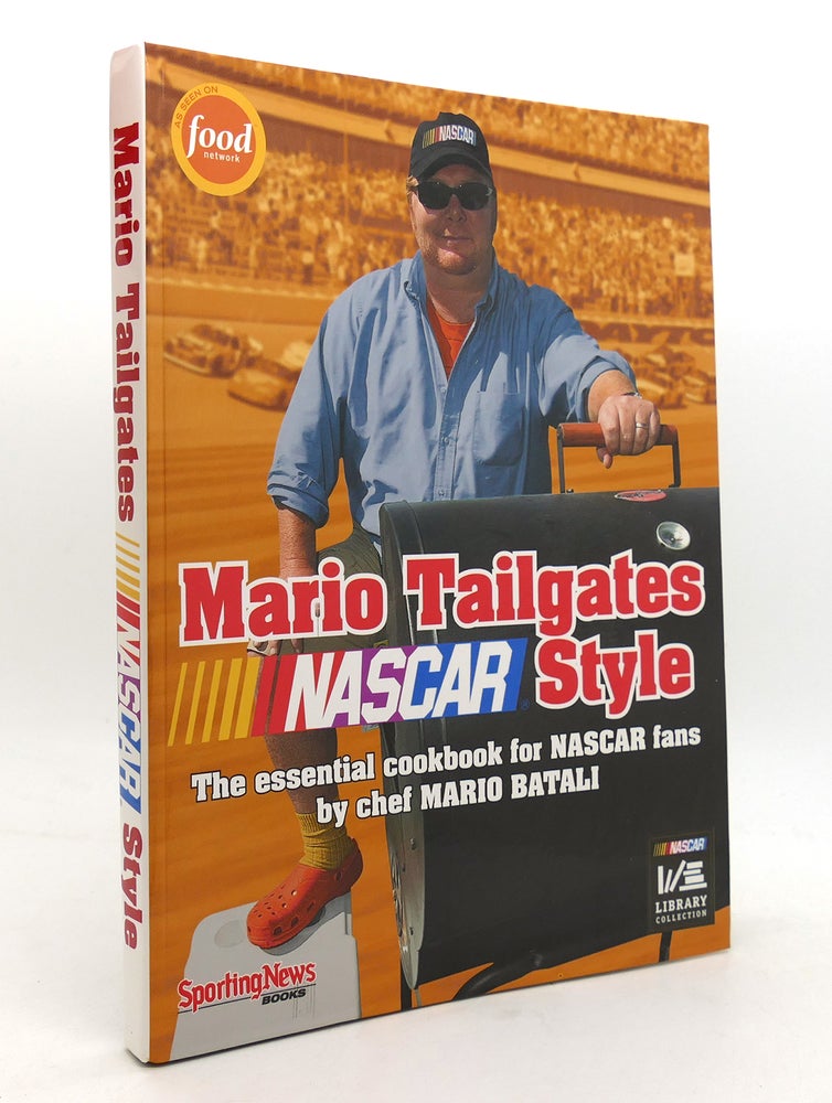 Item #146017 MARIO TAILGATES NASCAR STYLE. Mario Batali.