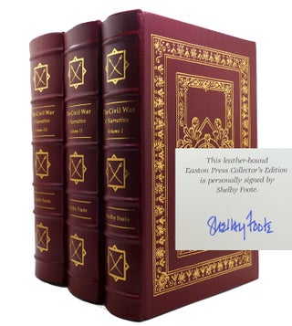 Item #146716 CIVIL WAR A NARRATIVE Signed 1st Easton Press 1991. Shelby Foote