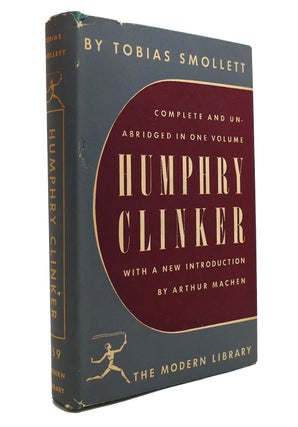 Item #147025 HUMPHRY CLINKER Modern Library. Tobias Smollett