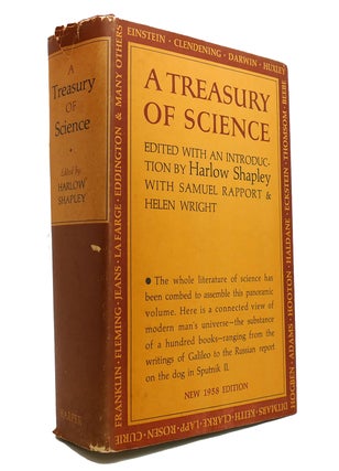 Item #147273 A TREASURY OF SCIENCE. Samuel Rapport Harlow Shapley, Helen Wright