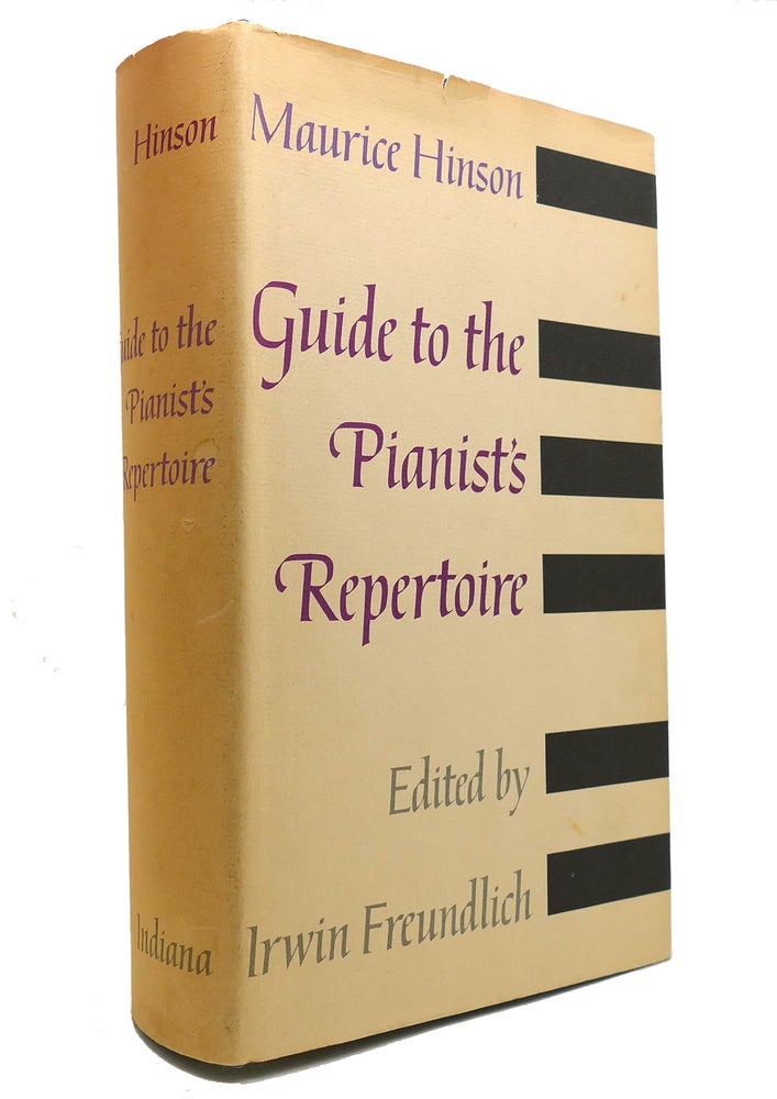 Item #147304 GUIDE TO THE PIANIST'S REPERTOIRE. Maurice Hinson.