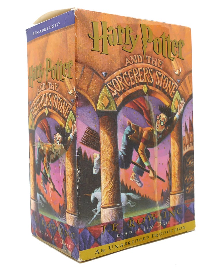 Item #147422 HARRY POTTER AND THE SORCERER'S STONE Audio Cassettes. Jim Dale J. K. Rowling.