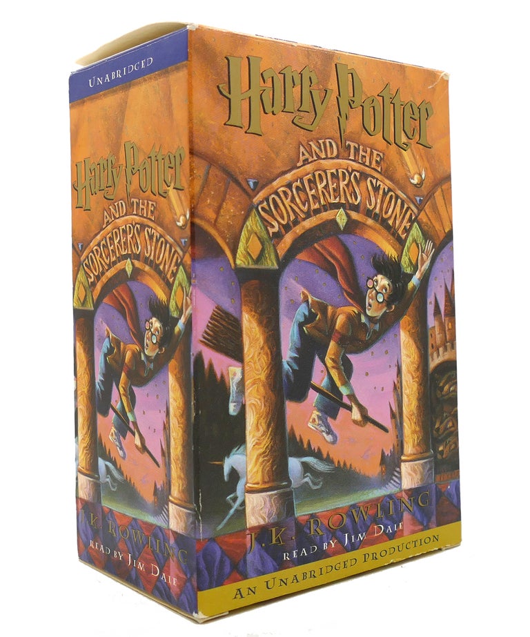 Item #147423 HARRY POTTER AND THE SORCERER'S STONE Audio Cassettes. Jim Dale J. K. Rowling.