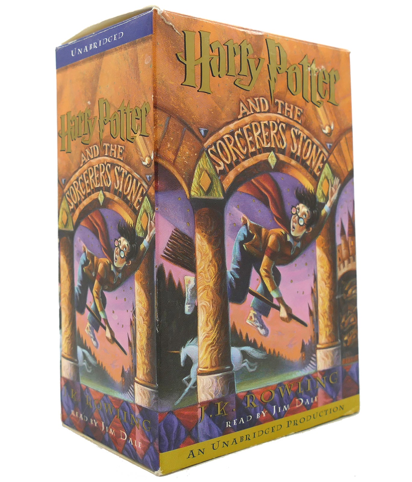 HARRY POTTER AND THE SORCERER'S STONE Audio Cassettes by Jim Dale J. K.  Rowling on Rare Book Cellar