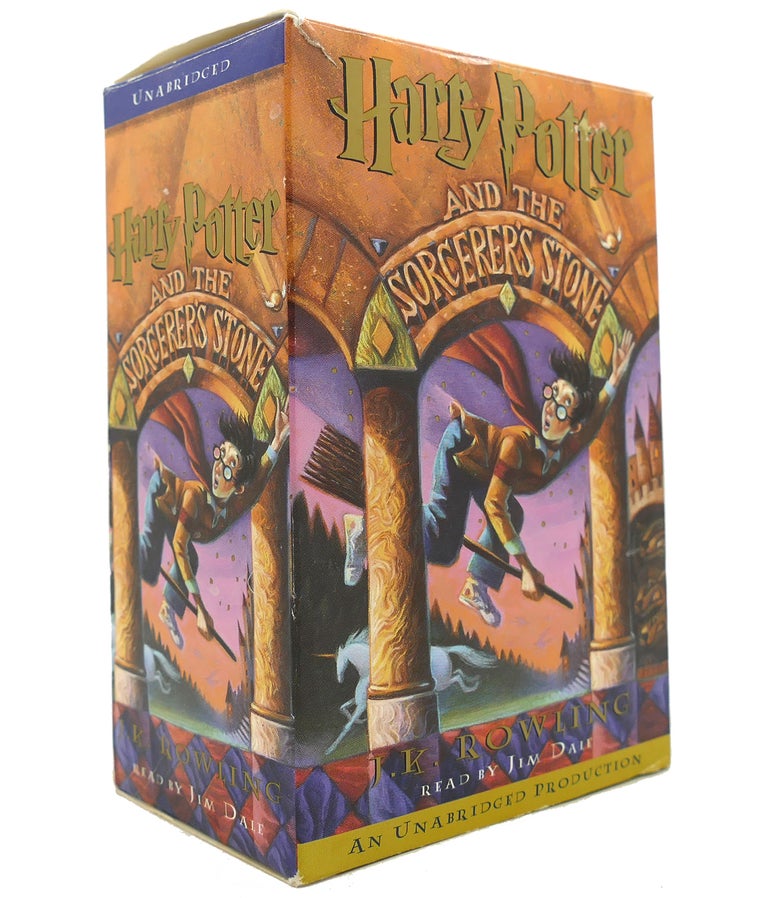 Item #147424 HARRY POTTER AND THE SORCERER'S STONE Audio Cassettes. Jim Dale J. K. Rowling.