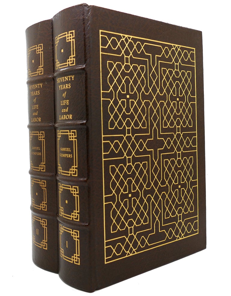 Item #147744 SEVENTY YEARS OF LIFE AND LABOR IN 2 VOLUMES Easton Press. Samuel Gompers.