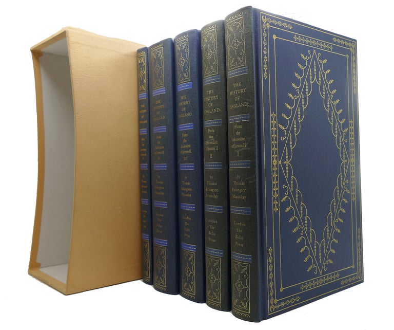 Item #147796 THE HISTORY OF ENGLAND FROM THE ACCESSION OF JAMES II IN 5 VOLUMES Folio Society. Thomas Babington Macaulay.