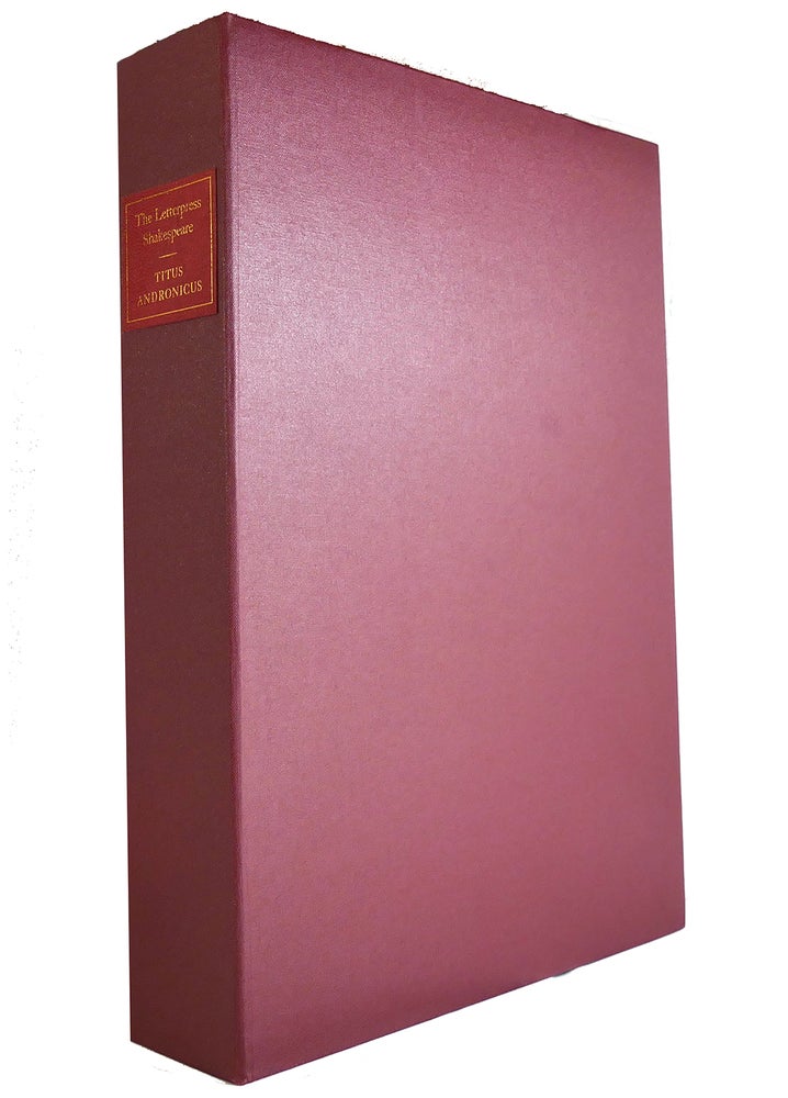 Item #147840 TITUS ANDRONICUS Letterpress Shakespeare Folio Society. William Shakespeare.