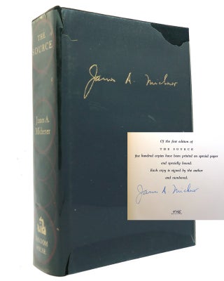 Item #149054 THE SOURCE Signed 1st. James A. Michener