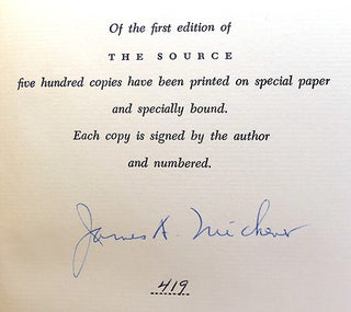 THE SOURCE; Signed 1st