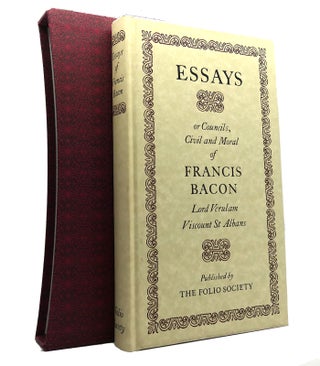 Item #149805 ESSAYS AND NEW ATLANTIS Folio Society. Francis Bacon