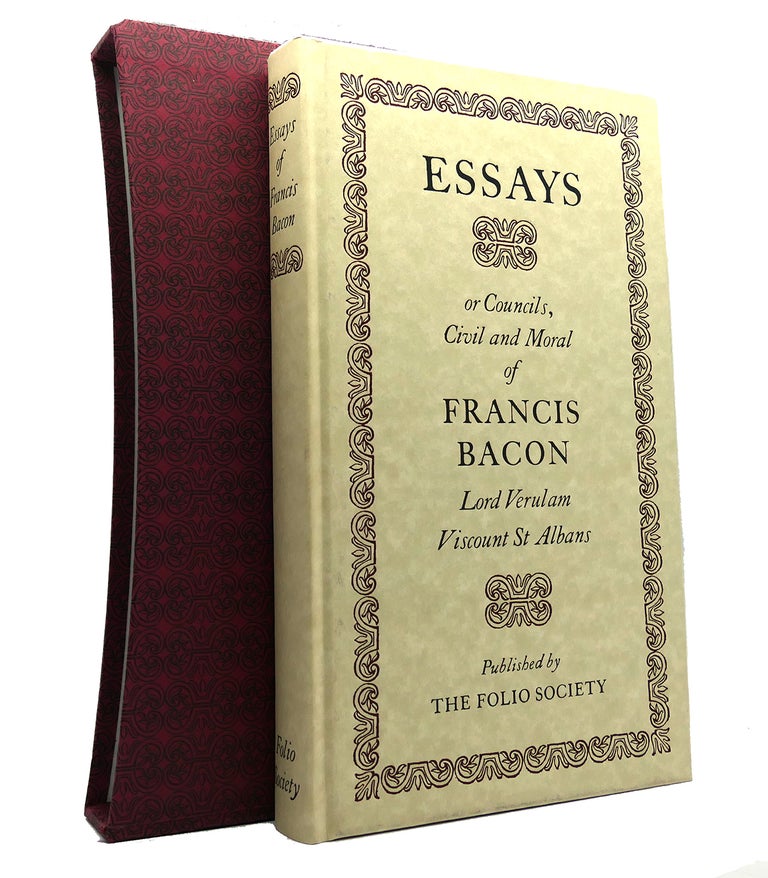 Item #149805 ESSAYS AND NEW ATLANTIS Folio Society. Francis Bacon.