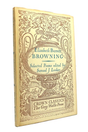 Item #149994 POEMS BY ELIZABETH BARRETT BROWNING. Elizabeth Barrett Browning