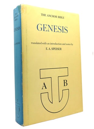 Item #150302 THE ANCHOR BIBLE Genesis. E. A. Speiser