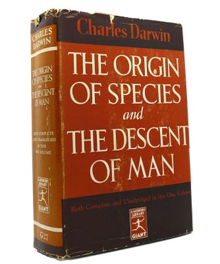 Item #150413 THE ORIGIN OF SPECIES AND THE DESCENT OF MAN Modern Library G27. Charles Darwin