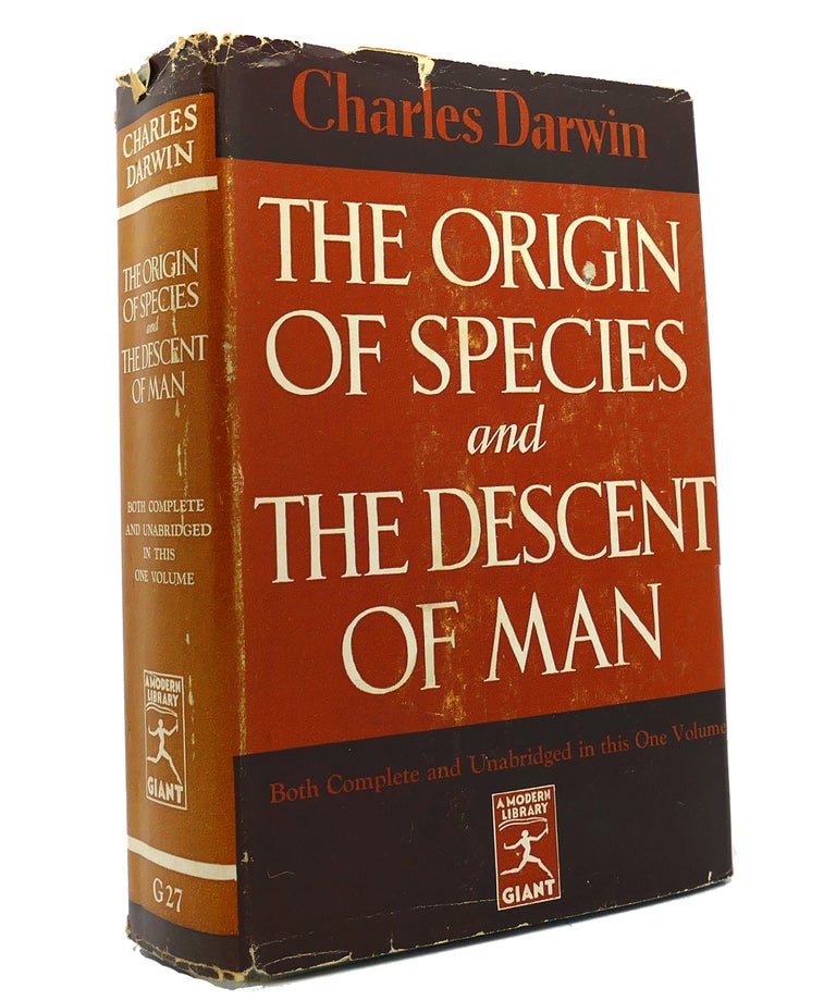 Item #150413 THE ORIGIN OF SPECIES AND THE DESCENT OF MAN Modern Library G27. Charles Darwin.