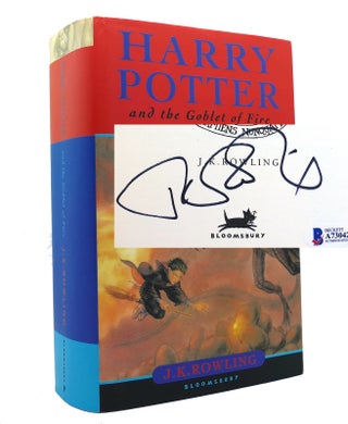 Item #150594 HARRY POTTER AND THE GOBLET OF FIRE Signed 1st UK. J. K. Rowling