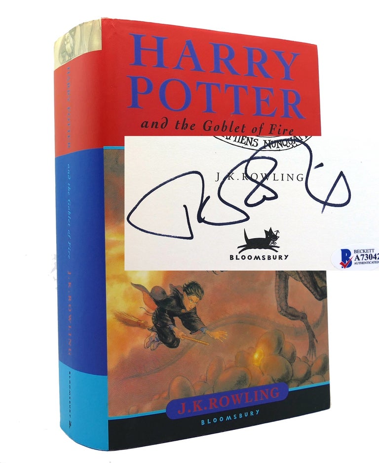 Item #150594 HARRY POTTER AND THE GOBLET OF FIRE Signed 1st UK. J. K. Rowling.
