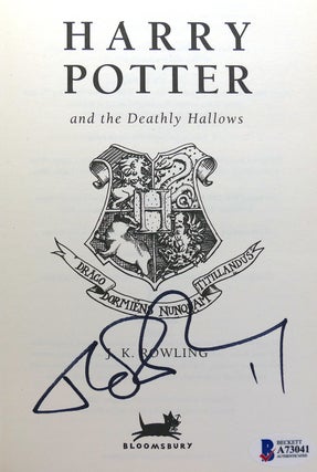 HARRY POTTER AND THE DEATHLY HALLOWS Signed 1st UK