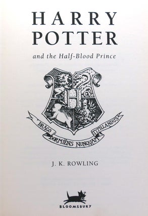 HARRY POTTER AND THE HALF-BLOOD PRINCE Signed 1st