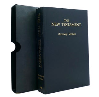 Item #150671 THE NEW TESTAMENT WITH OLD TESTAMENT REFERENCES Recovery Version. Bible