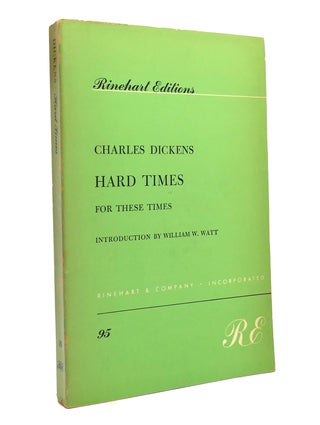 Item #151066 HARD TIMES For These Times. Charles Dickens