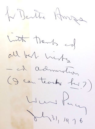 THE MOVIEGOER; Signed
