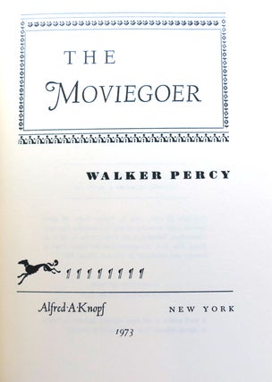THE MOVIEGOER; Signed