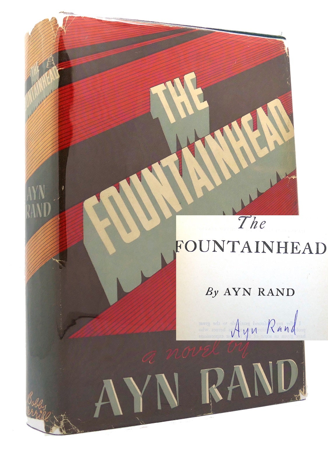 THE FOUNTAINHEAD Signed. Ayn Rand.