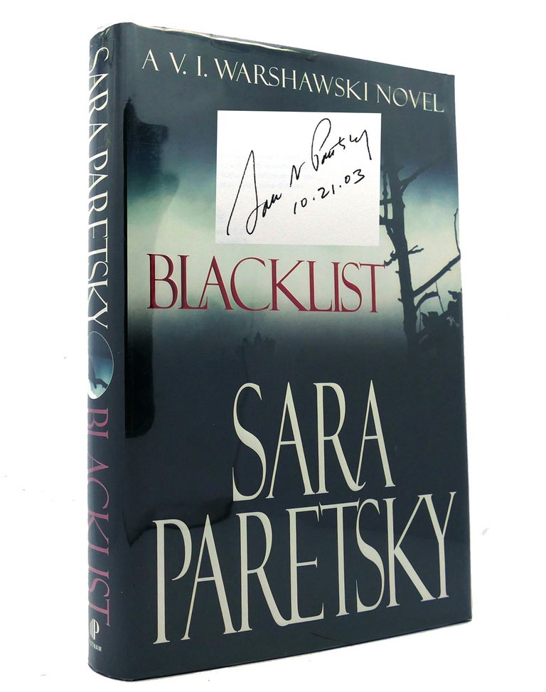 Item #152154 BLACKLIST Signed. Sara Paretsky.