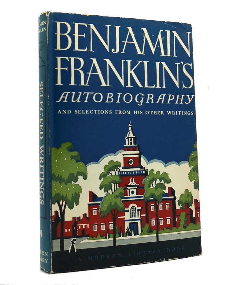 Item #152167 BENJAMIN FRANKLIN'S AUTOBIOGRAPHY Modern Library. Henry Steele Commager.