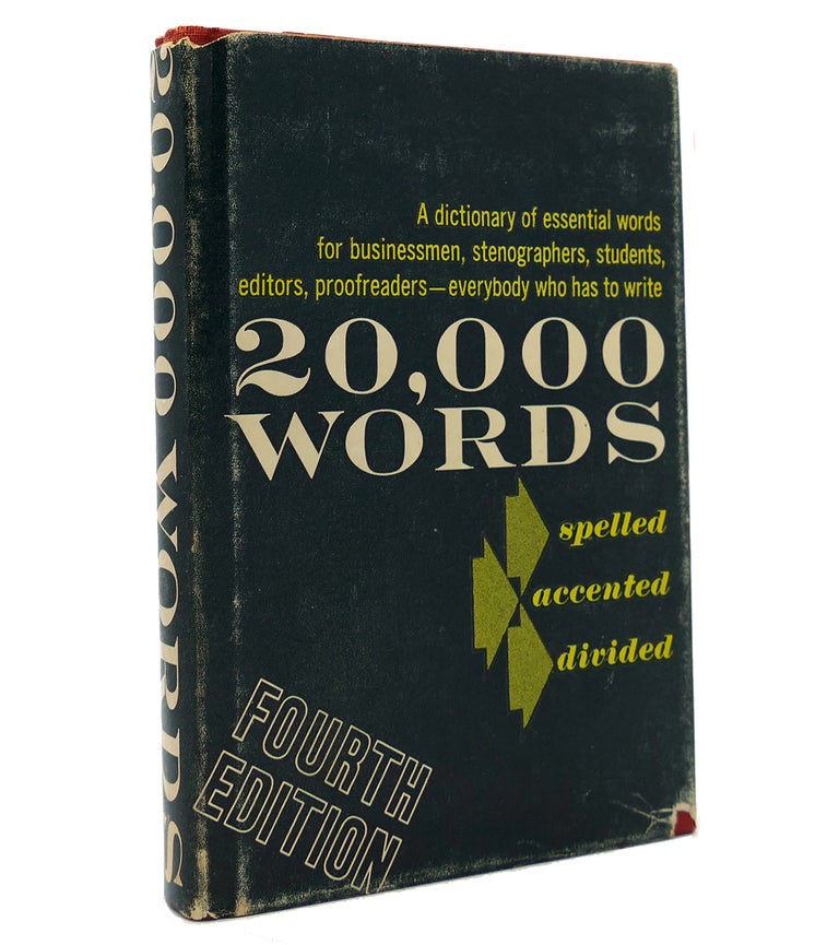 Item #152278 20,000 WORDS. Louis A. Leslie.