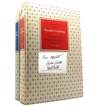 Item #152993 MASTERING THE ART OF FRENCH COOKING, VOL. 1 Signed 2 Volume Set. Julia Child