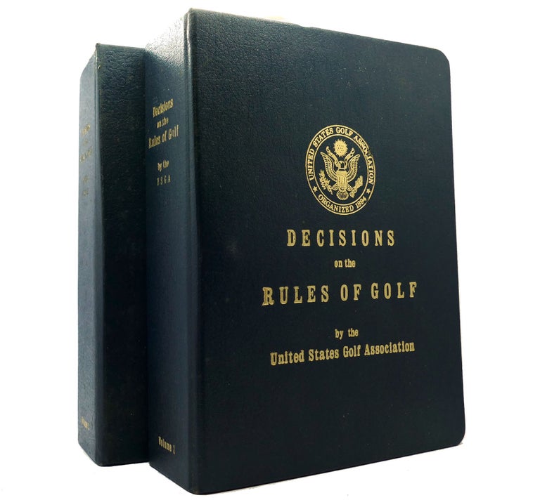 Item #153005 DECISIONS ON THE RULES OF GOLF Two Volume Set. United States Golf Association.